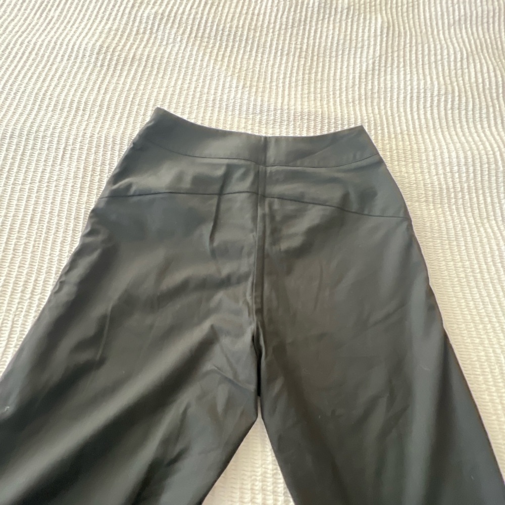 Oblique Creation Chic Black Pants with Gold Zipper Size 00 - Picture 11 of 12